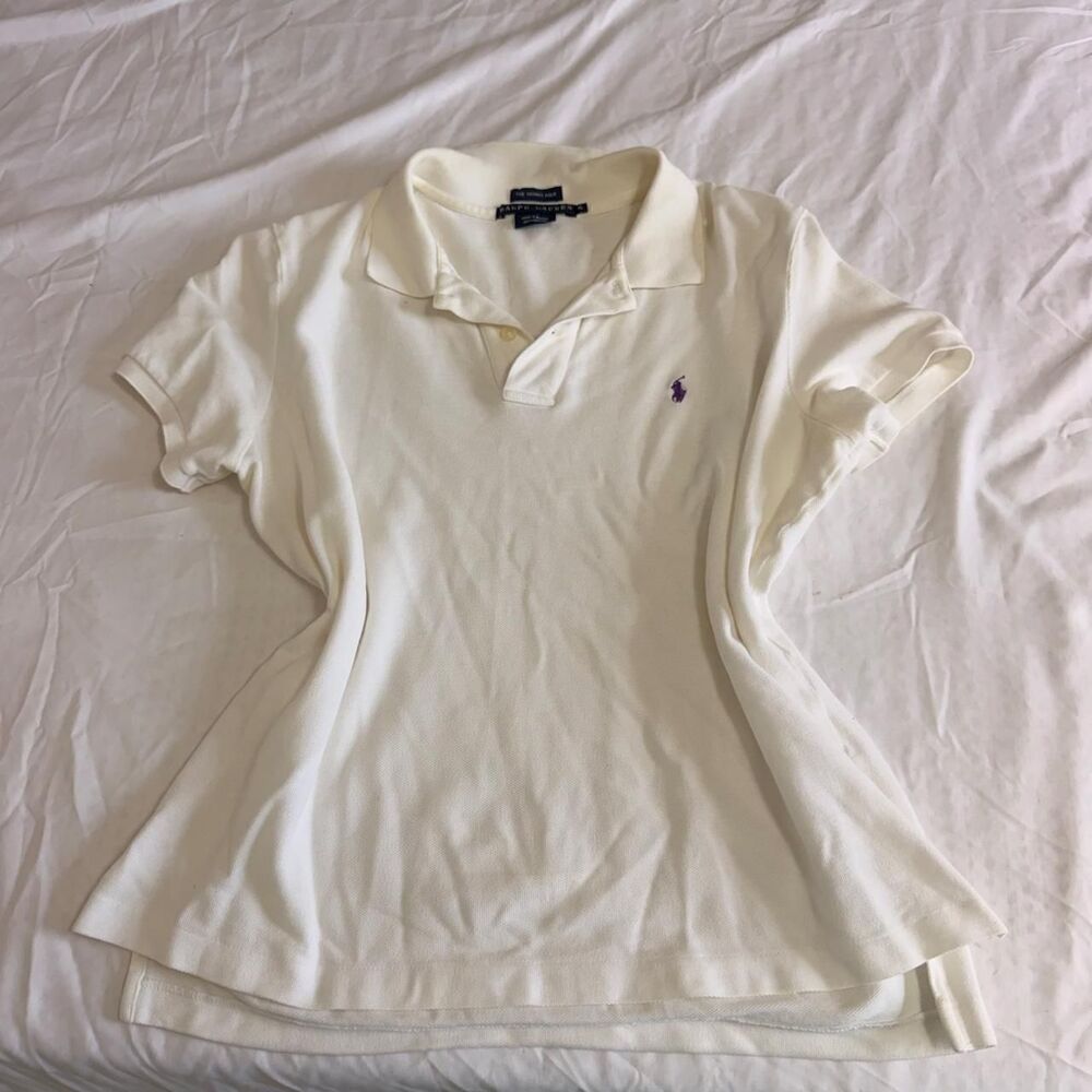 Ralph-lauren Men's White and Cream Polo-shirts